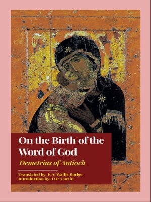 cover image of On the Birth of the Word of God